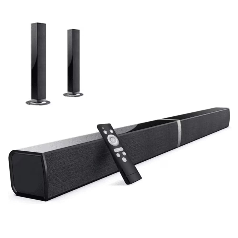 Bluetooth Sound Bar for TV, 50W Sound Bar with 4 Drivers and Remote Control, Home Audio TV Speakers Sound Bar with Arc/Optical/Aux Connect